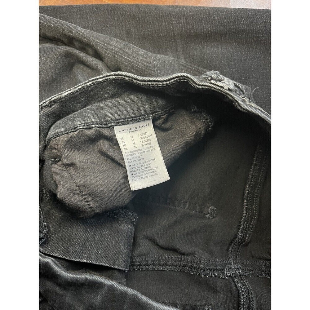american eagle next level stretch distressed skinny jeans Size 10 extra short - Picture 3 of 6